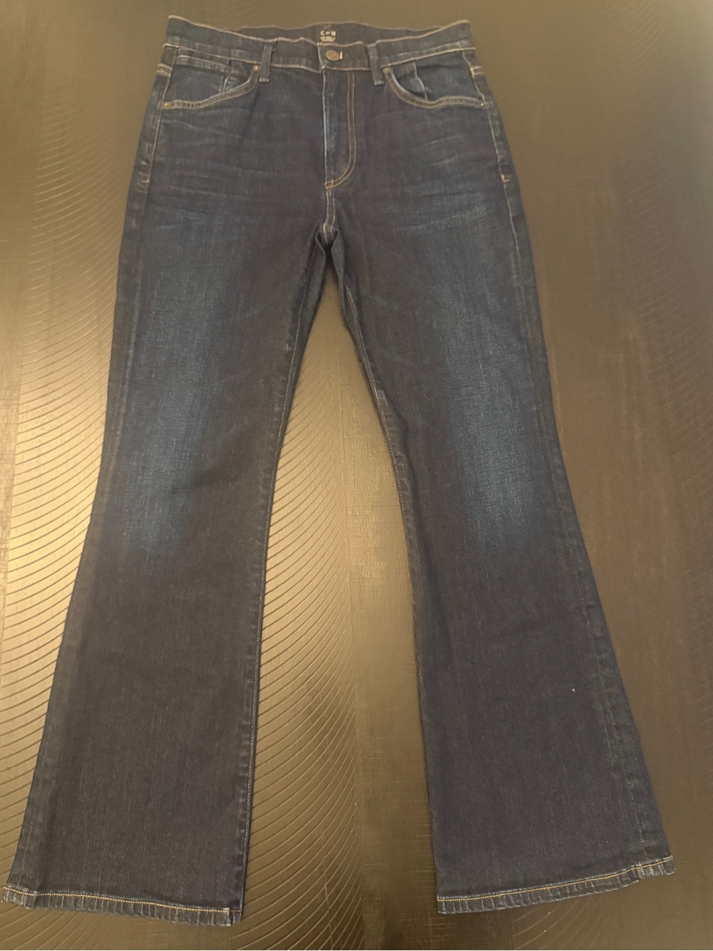 Citizens of Humanity Fleetwood Crop High Rise Flare Dark Wash Jeans Size 27